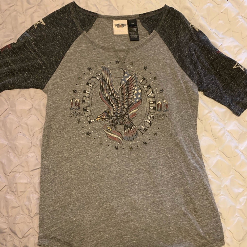 harley davidson baseball tee